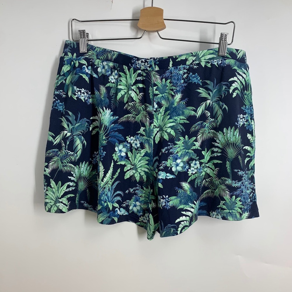 Tommy Bahama Men's Tropical Palm Leaf Print Drawstring Shorts Size 32 - Picture 2 of 16